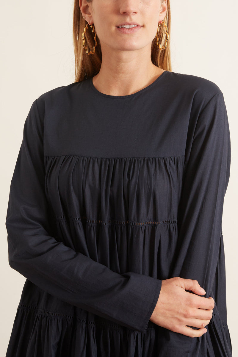 Essaouira Dress in Navy – Hampden Clothing