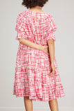 Merlette Dresses Paradis Printed Dress in Berry Crosshatch Merlette Paradis Printed Dress in Berry Crosshatch