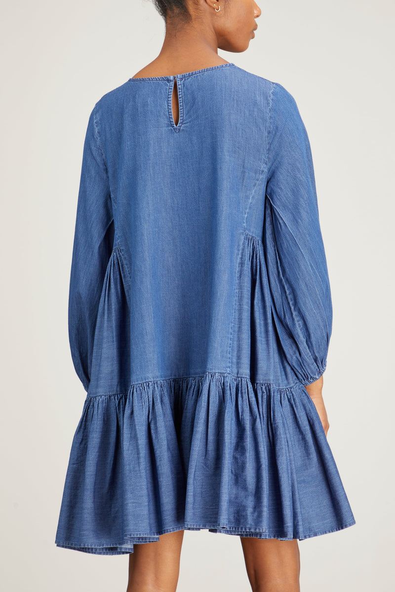 Merlette Byward Denim Dress in Blue – Hampden Clothing