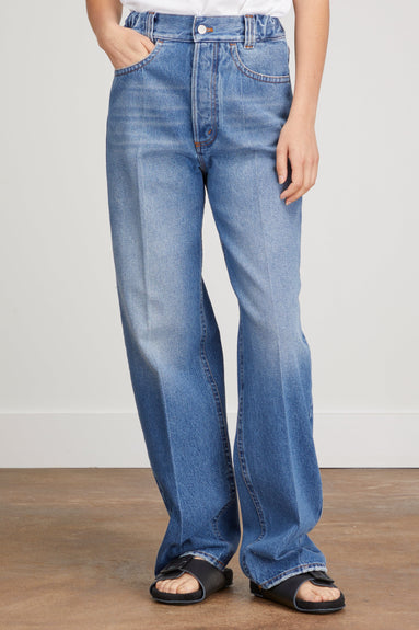 Meryll Rogge Jeans Elastic Jean in Denim Washed Blue