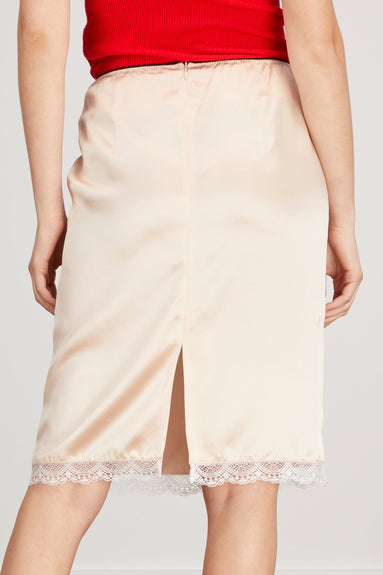 Meryll Rogge Skirts Slip Skirt with Lace in Nude