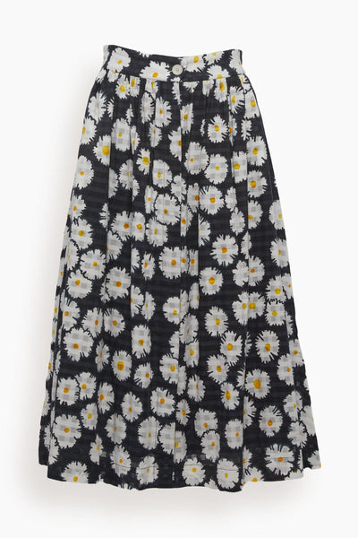 Mona Printed Skirt in Black