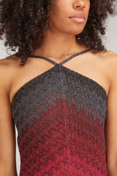 Missoni Dresses Laced Rachel Long Dress in Dark Multi Color