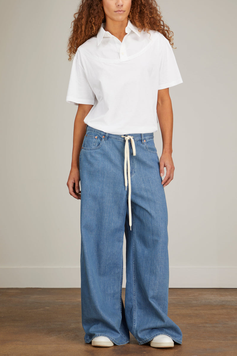 MM6 Maison Margiela 5 Pocket Pants in Blue – Hampden Clothing