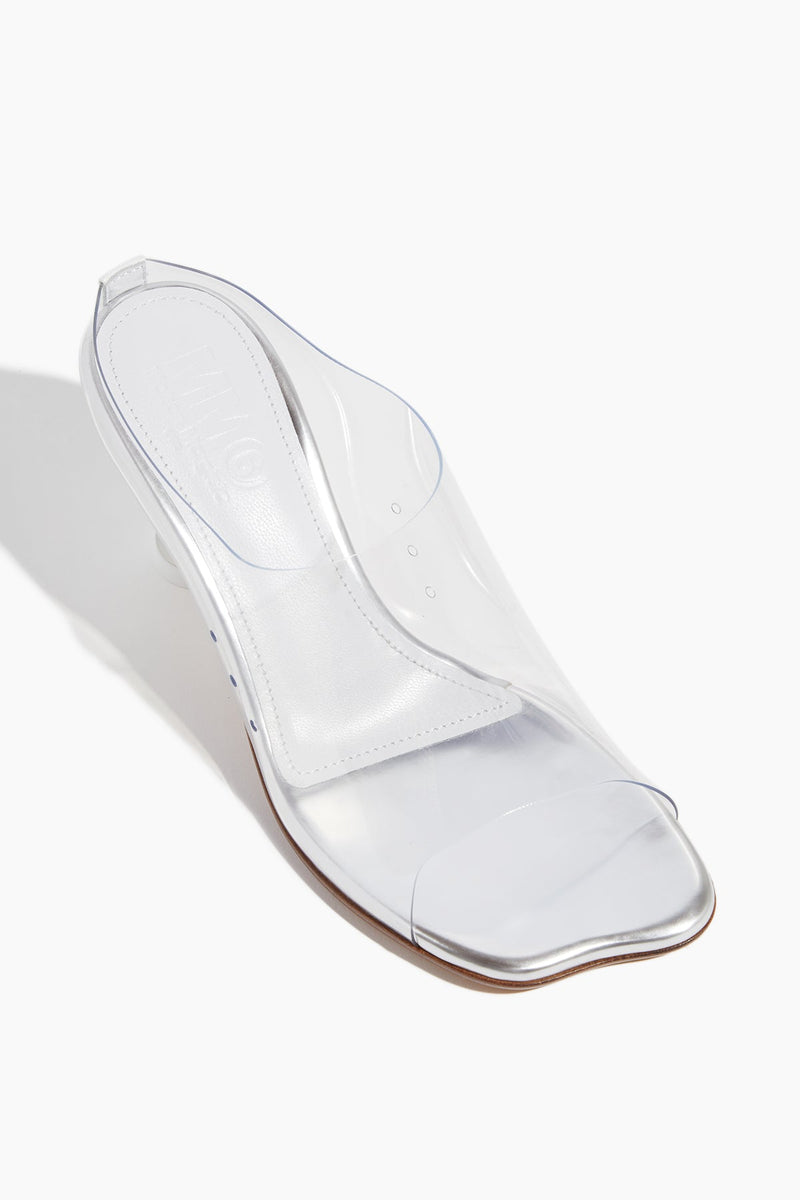 MM6 Maison Marigiela Sandals in Transparent/Silver – Hampden Clothing