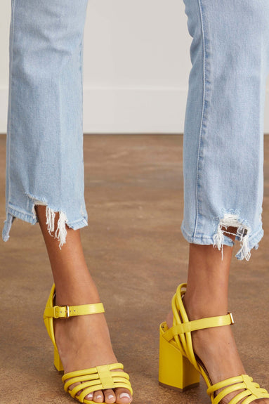 MOTHER Jeans The Insider Crop Step Chew in Mentally Elsewhere MOTHER The Insider Crop Step Chew in Mentally Elsewhere