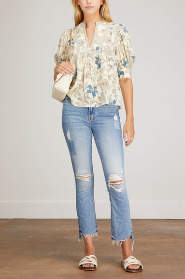 MOTHER Jeans The Insider Crop Step Fray Jean in We Are Castaways