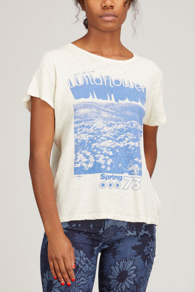 MOTHER The Lil Sinful Tee in Wildflowers – Hampden Clothing