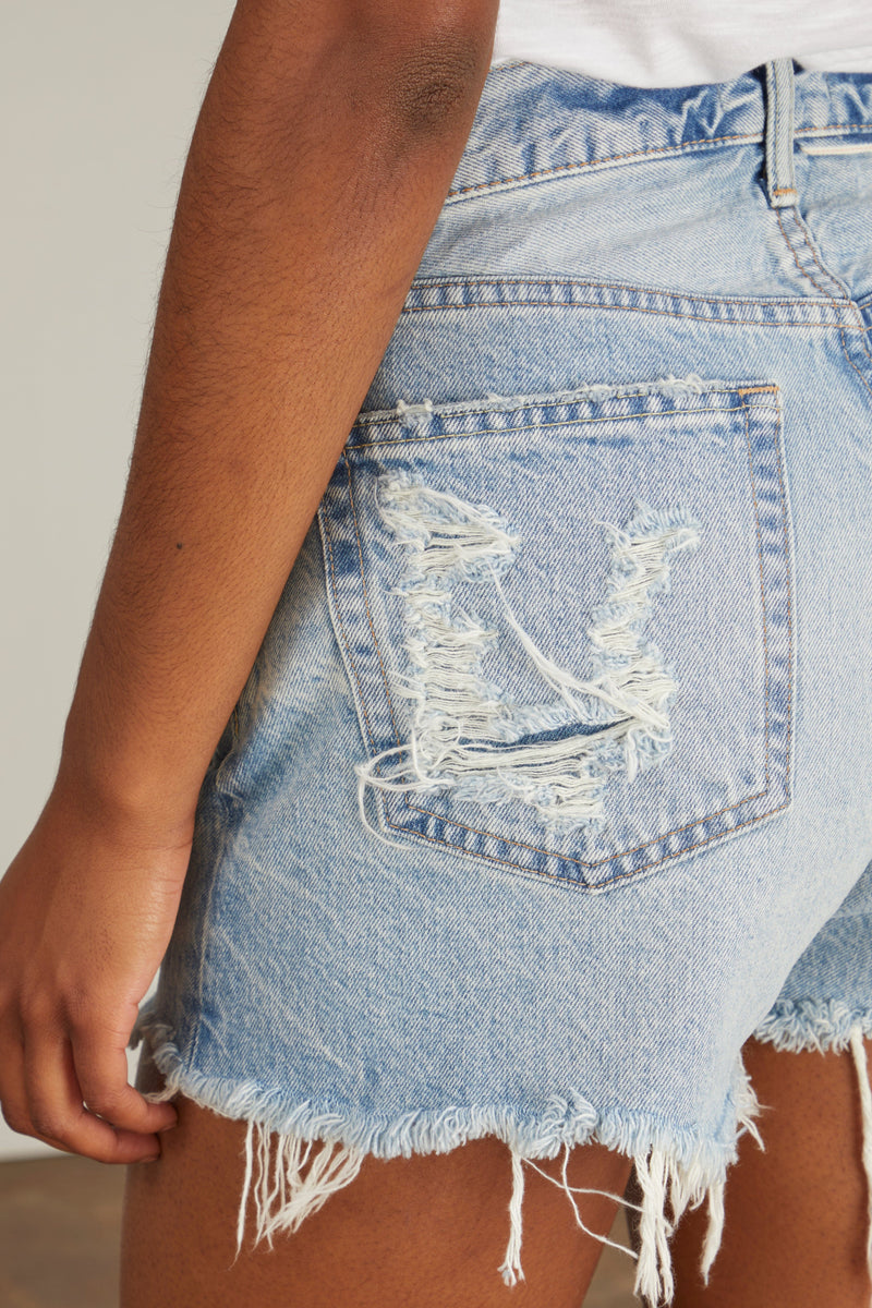 Moussy MV Wheatfield Shorts in Light Blue – Hampden Clothing
