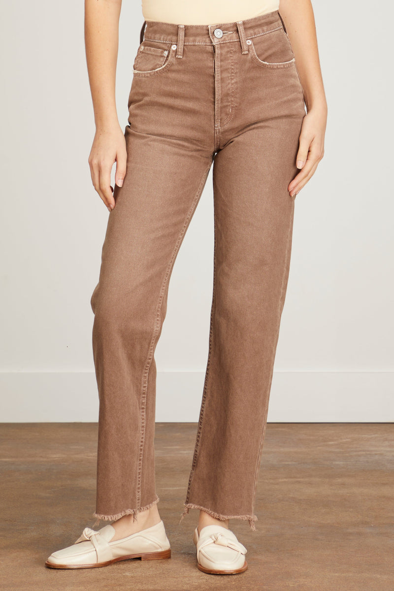 Moussy Romulus Wide Straight Jean in Brown – Hampden Clothing