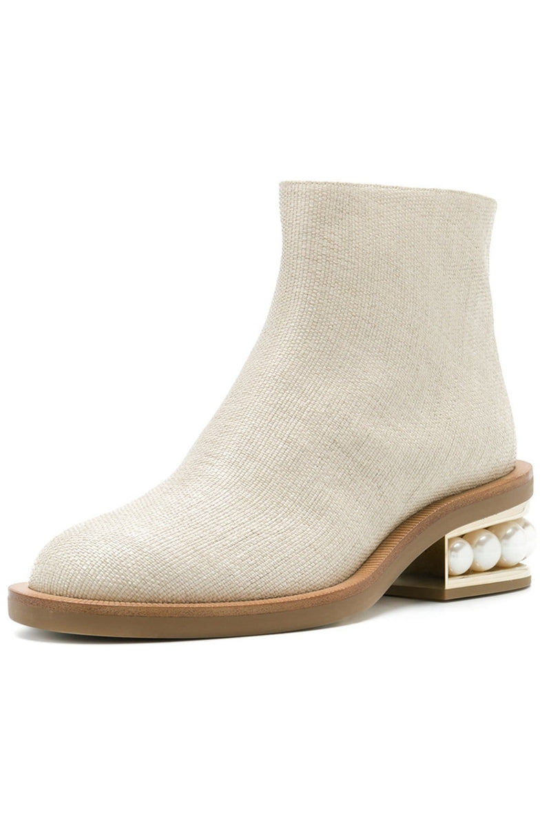 Casati Pearl Ankle Boots in Natural – Hampden Clothing