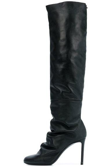 Nicholas Kirkwood Shoes D Arcy High Boot in Black Leather