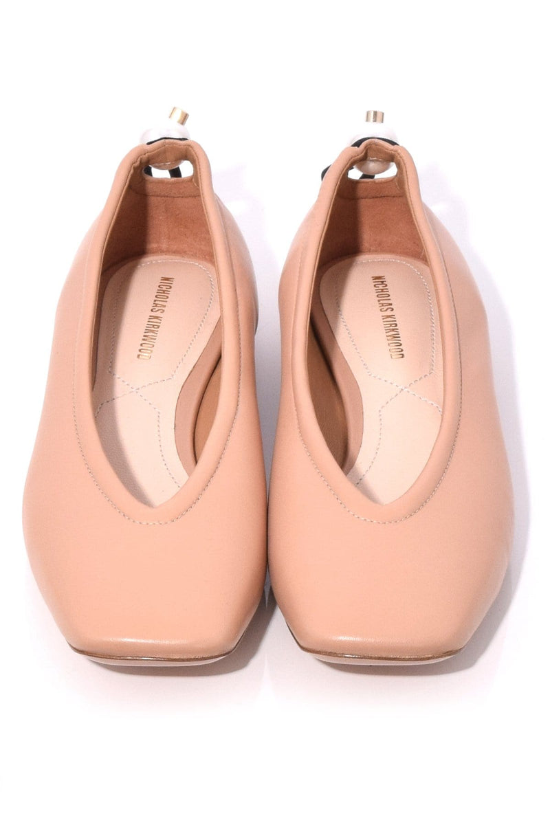 Delfi Ballerina Flat in Basic Beige – Hampden Clothing