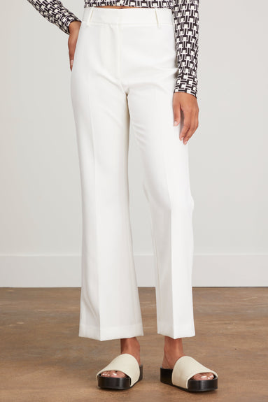 Nili Lotan Pants Cropped Corette Pant in White