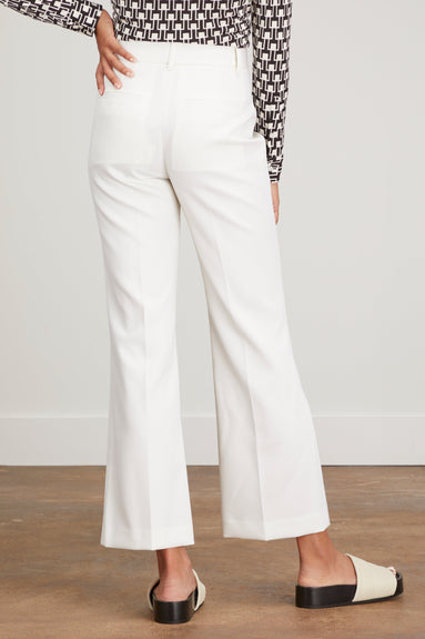 Nili Lotan Pants Cropped Corette Pant in White
