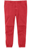 Nili Lotan Clothing Cropped French Military Pant in Sunkissed Red