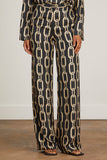 Nili Lotan Pants Germain Silk Pant in Big Chain Gold