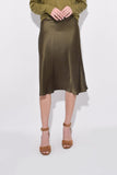 Nili Lotan Clothing Lane Skirt in Army Green