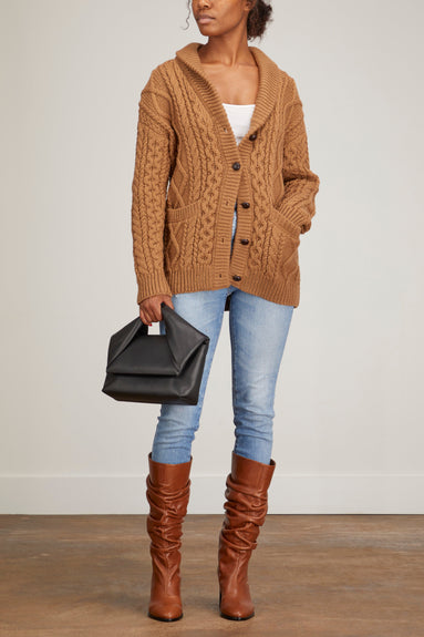 Nili Lotan Sweaters Merlyn Cardigan in Camel