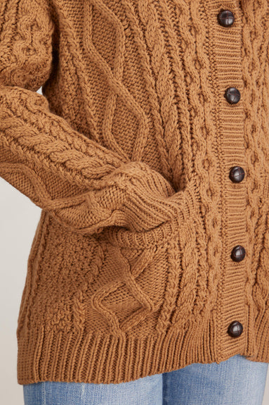 Nili Lotan Sweaters Merlyn Cardigan in Camel