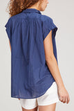 Nili Lotan Tops Normandy Blouse in Marine Blue