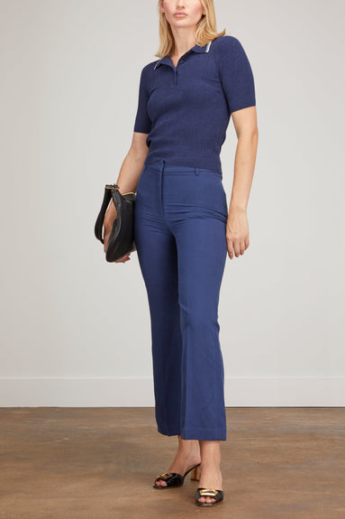 Nili Lotan Pants Cropped Corette Pant in Cobalt Blue