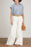Nili Lotan Tops Normandy Blouse in Indigo Stripe