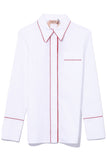 No. 21 Clothing Collared Shirt in White
