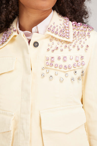 No. 21 Jackets Jacket in Ecru