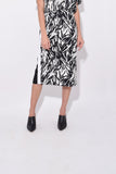 No. 21 Clothing Straight Skirt in Black/White