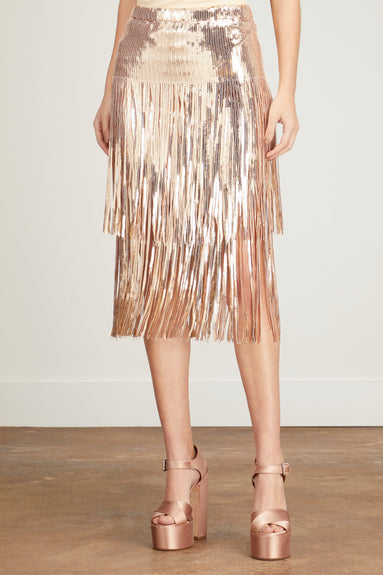 No Pise La Grama Skirts La Constelacion Skirt in Rose Gold