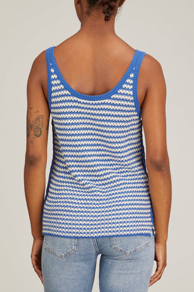 Odeeh Tops Shirt in Blue/White