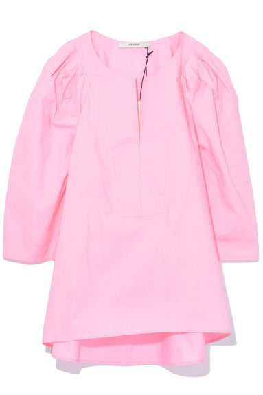 Odeeh Clothing Puff Sleeve Shirt in Pink
