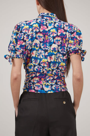 Paco Rabanne Tops Top in Blue Moon Pansy
