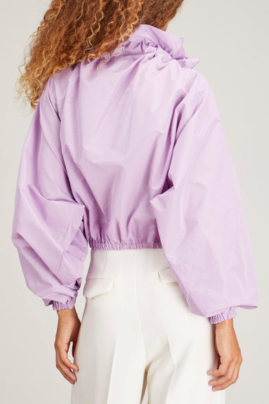 Patou Tops Grosgrain Long Sleeve Top in Wisteria