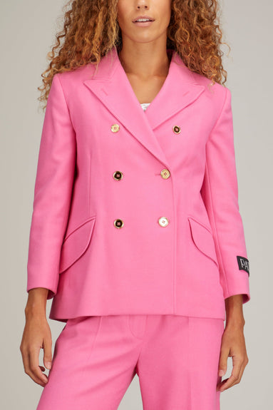 Patou Iconic Double Breasted Jacket in Darling Pink – Hampden Clothing