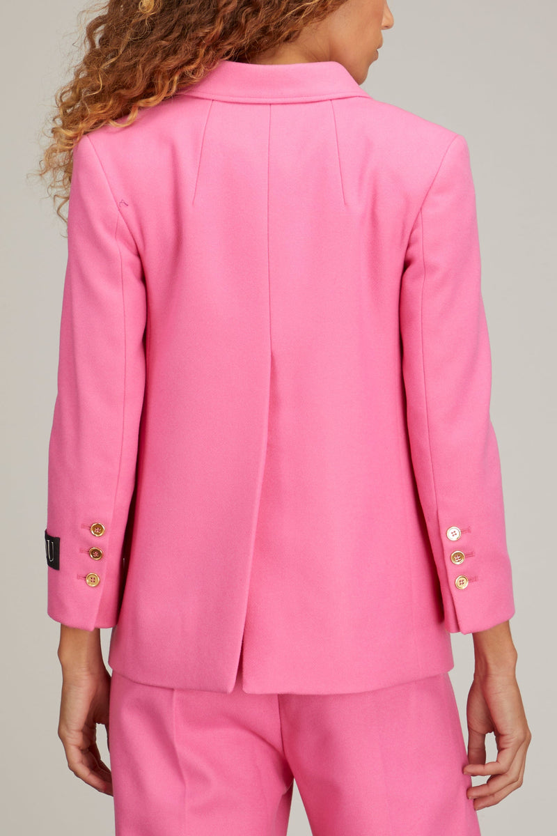 Patou Iconic Double Breasted Jacket in Darling Pink – Hampden Clothing