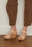 Pedro Garcia Wedges Fama Wedge Sandal in Birch Pedro Garcia Fama Wedge Sandal in Birch