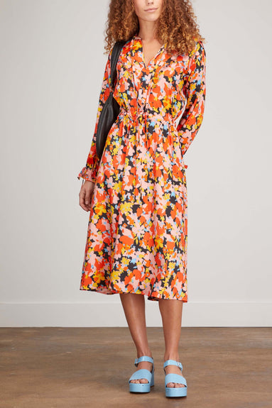 Plan C Dresses Long Sleeve Dress in Multicolor