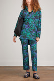 Plan C Pants Pant in Green Clover Purple Shade