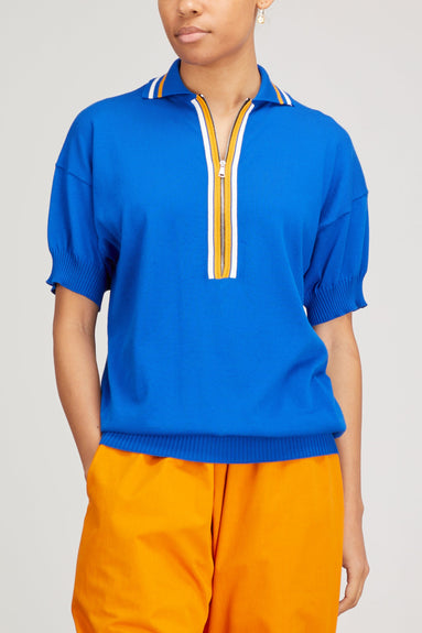 Plan C Tops Polo Shirt in Bluette
