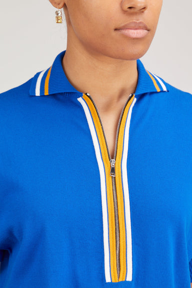 Plan C Tops Polo Shirt in Bluette