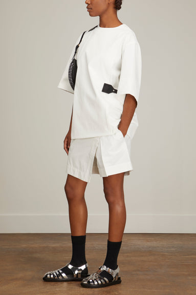 Plan C Tops Short Sleeve Shirt in Chalk Plan C Short Sleeve Shirt in Chalk
