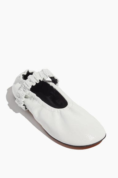 Proenza Schouler Shoes Flats Glove Stretch Mary Jane Flat in Optic White Proenza Schouler Shoes Glove Stretch Mary Jane Flat in Optic White