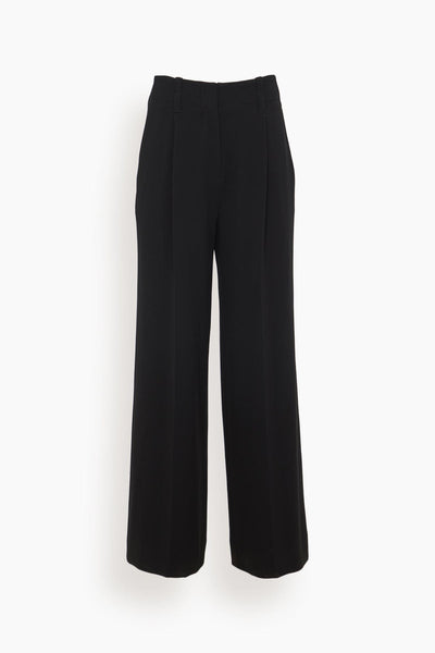 Matte Leg Pants in Black