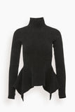 Proenza Schouler Sweaters Midweight Wool Turtleneck Sweater in Charcoal Proenza Schouler Midweight Wool Turtleneck Sweater in Charcoal