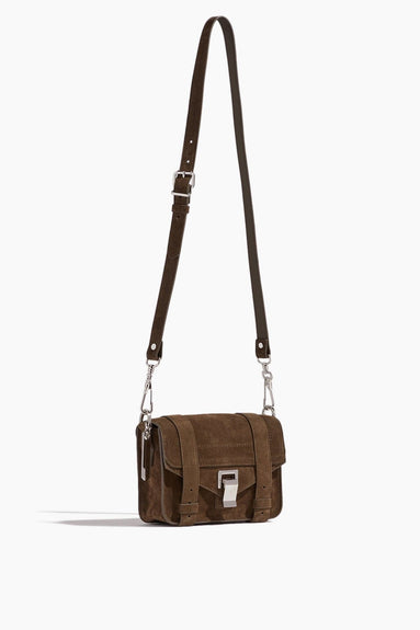 Proenza Schouler Cross Body Bags Suede PS1 Mini Crossbody Bag in Olive Proenza Schouler Suede PS1 Mini Crossbody Bag in Olive