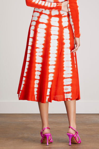 Proenza Schouler Skirts Tie Dye Knit Skirt in Red Multi
