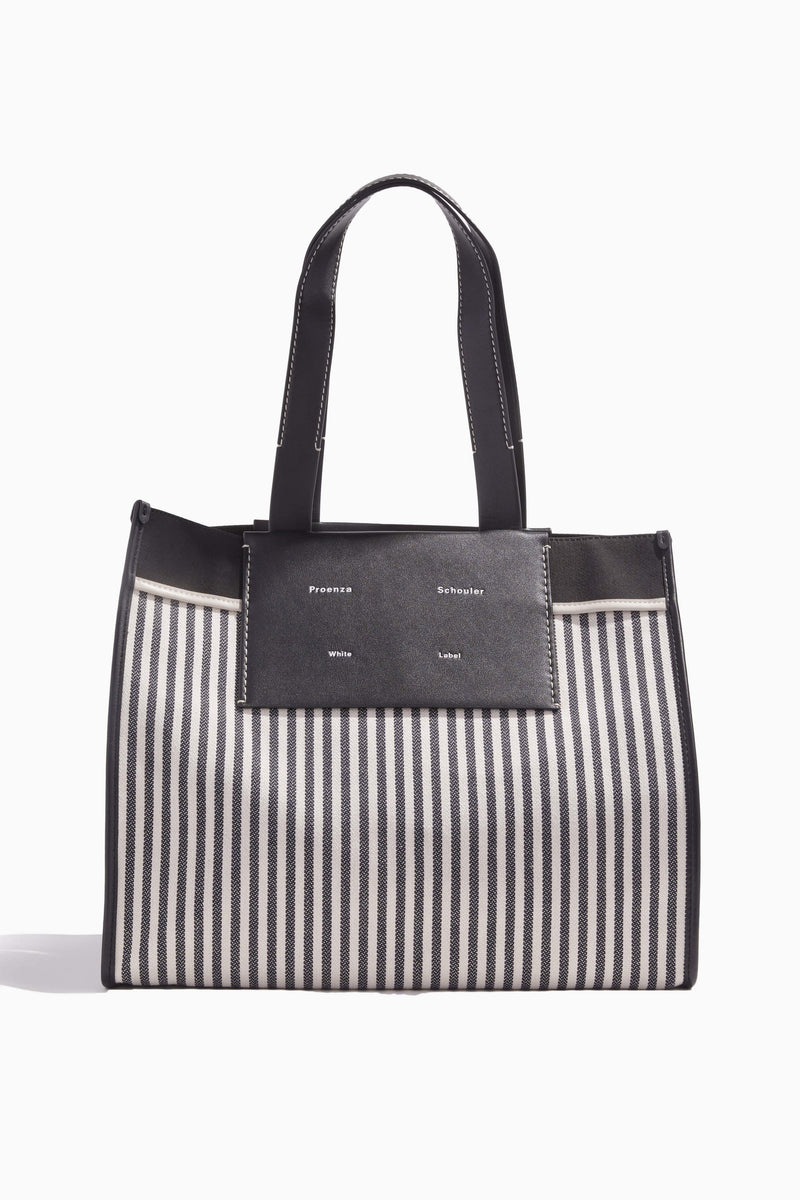 Proenza Schouler White Label XL Morris Two Tone Stripe Tote in