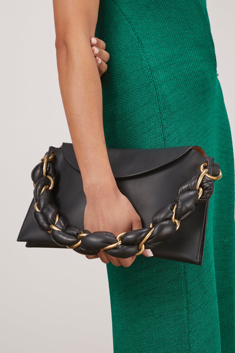 Proenza Schouler Handbags Braided Chain Shoulder Bag in Black